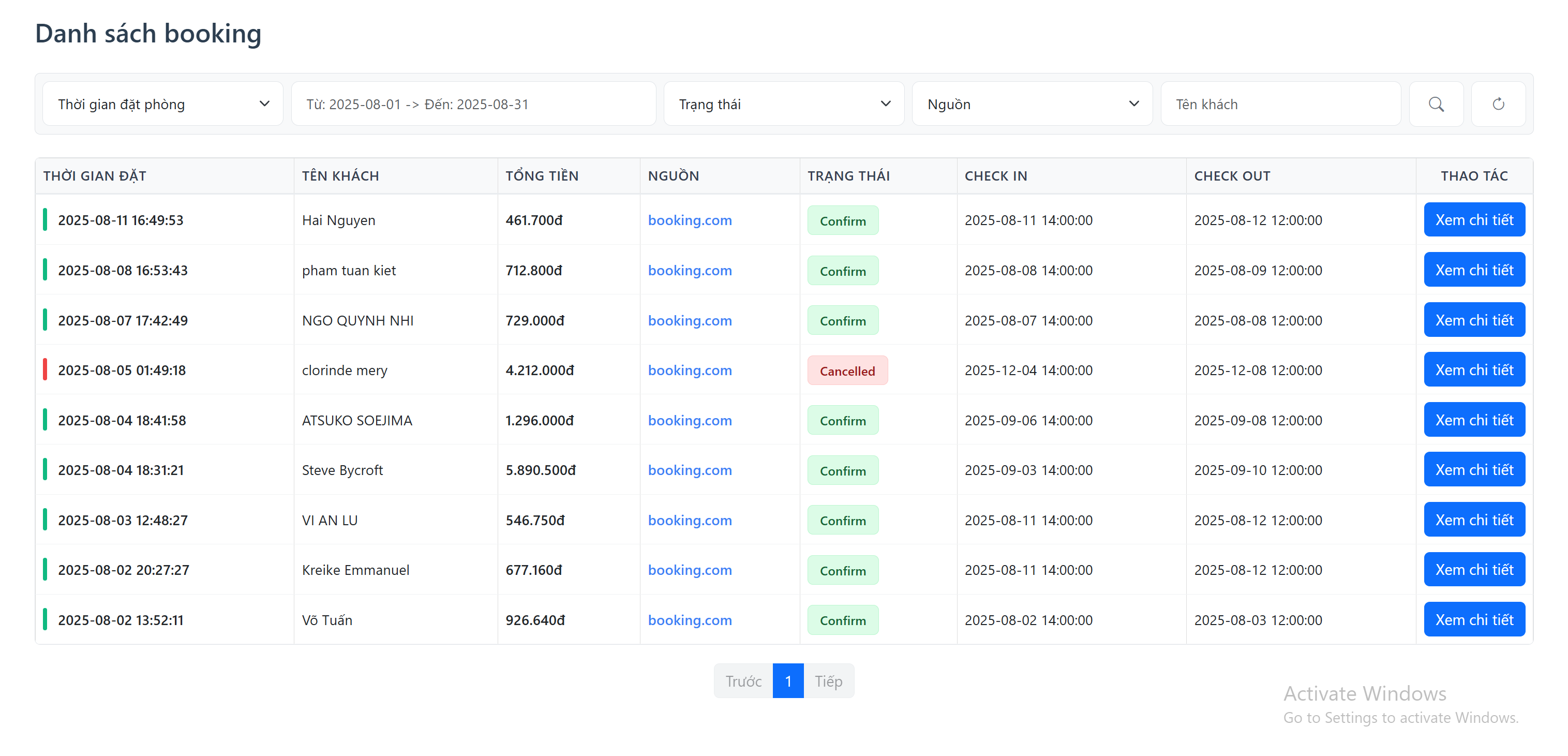 Phần mềm quản lý OTA OXU Việt Nam
